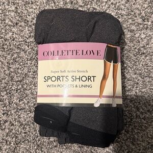 Sport Shorts With Pockets And Lining- Grey/Black